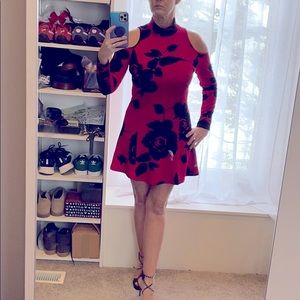 Ayreh cold shoulder skater dress